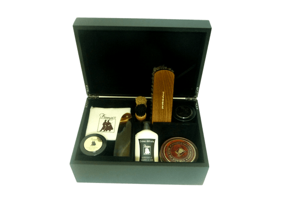 Luxury Shoe Care Kit - Superb Gift Set - Monet Noir by Famaco - ValentinoGaremi