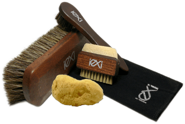 Shoe Brush Set with Horsehair Shine & Applicators by Iexi Italy - ValentinoGaremi