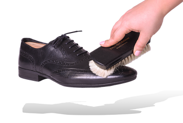 Luxury Shoe Polishing Brush - Goat Hair Bristles by Valentino Garemi - ValentinoGaremi