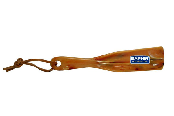 Saphir Shoe Horn - 7" Inch Mix Plastic Polymer with Leather String - ValentinoGaremi