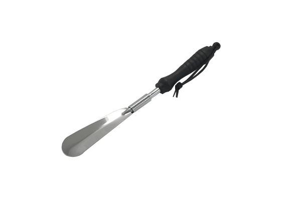 Shoe Horn Chrome Metal - 12" Jockey Style by Valentino Garemi - ValentinoGaremi
