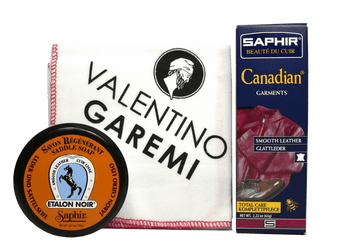 Leather Garments Clean & Care Set – Maintenance Kit by Saphir France - ValentinoGaremi