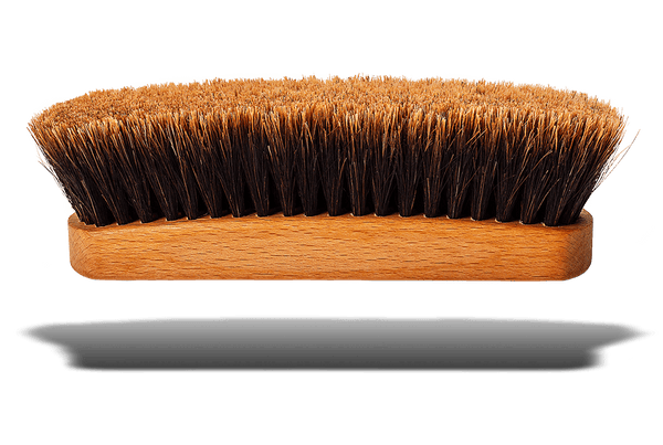 Shoe Shine Brush – Long Shaft Slotted Horsehair by Valentino Garemi - ValentinoGaremi