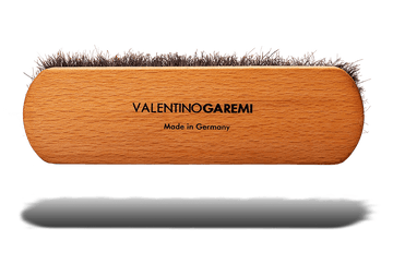 Shoe Shine Brush – Long Shaft Slotted Horsehair by Valentino Garemi - ValentinoGaremi