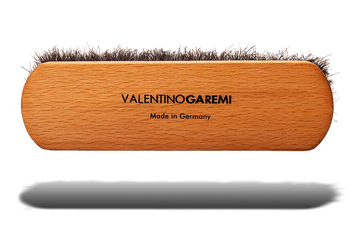 Shoe Shine Brush – Long Shaft Slotted Horsehair by Valentino Garemi - ValentinoGaremi