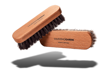 Travel Shine Shoe Brush - Wood Frame & Horsehair by Valentino Garemi - ValentinoGaremi