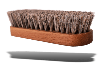 Travel Shine Shoe Brush - Wood Frame & Horsehair by Valentino Garemi - ValentinoGaremi