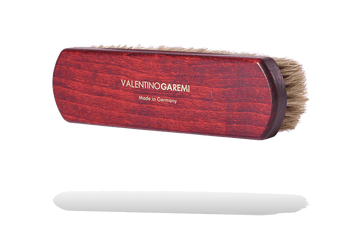 Shoe Shine Brush – Mahogany Dye Wood & Horse Hair by Valentino Garemi - ValentinoGaremi