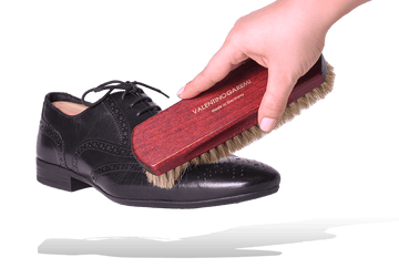 Shoe Shine Brush – Mahogany Dye Wood & Horse Hair by Valentino Garemi - ValentinoGaremi