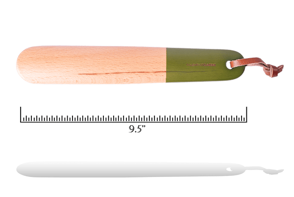 Shoe Horn - Handmade Genuine Beechwood with String by Valentino Garemi - ValentinoGaremi