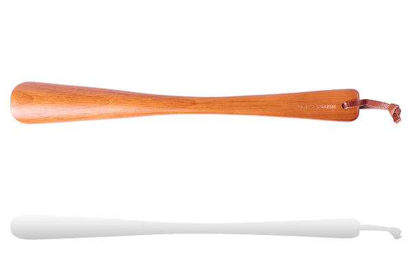 Shoe Horn - 14 Inches Genuine Rubberwood & String by Valentino Garemi - ValentinoGaremi