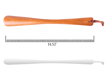 Shoe Horn - 14 Inches Genuine Rubberwood & String by Valentino Garemi - ValentinoGaremi