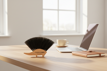Valentino Garemi Horsehair Dust and Table Brush – Hedgehog Shape - ValentinoGaremi