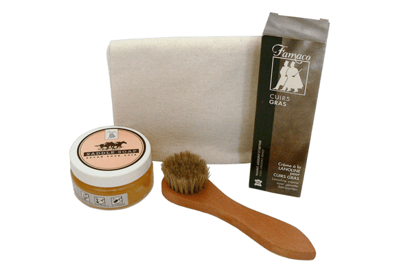 Oiled Leather Set – Garments Accessories & Shoe Care Kit by Famaco - ValentinoGaremi