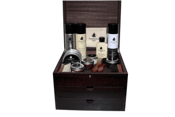 Shoe Shine Kit Gift - Luxury Care Valet - Grande Cube by Famaco France - ValentinoGaremi
