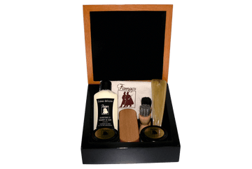 Luxury Shoe Care Kit - Leather Care Gift Set Renoir By Famaco - ValentinoGaremi