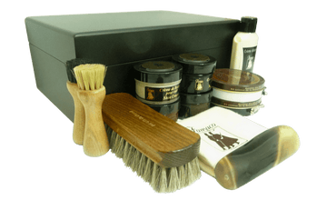 Luxury Shoe Care Kit - Superb Gift Set - Monet Noir by Famaco - ValentinoGaremi