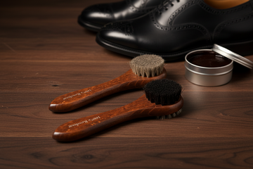 Shoe Polish Applicator Brush Set - Classic Design by Valentino Garemi - ValentinoGaremi