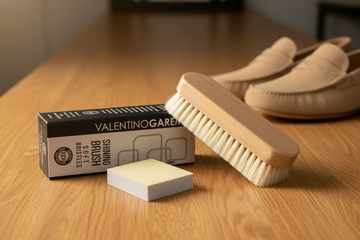 Suede & Nubuck Cleaning Kit – Goat Hair Brush & Cleaning Sponge - ValentinoGaremi