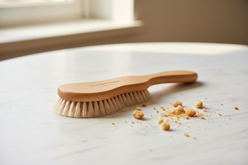 Table Crumbs Brush – Gentle Sweeper with Goat Hair by Valentino Garemi - ValentinoGaremi