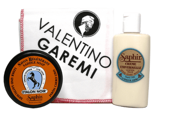 Saphir France - All-Purpose Leather Cleaning & Conditioning Set - ValentinoGaremi