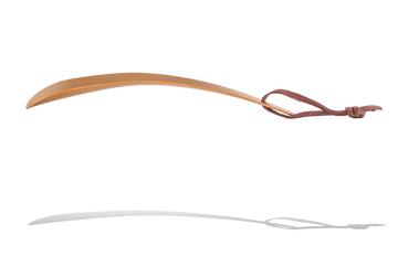 Metal Shoe Horn – Chrome Laser Engraved with Leather String by Famaco - ValentinoGaremi