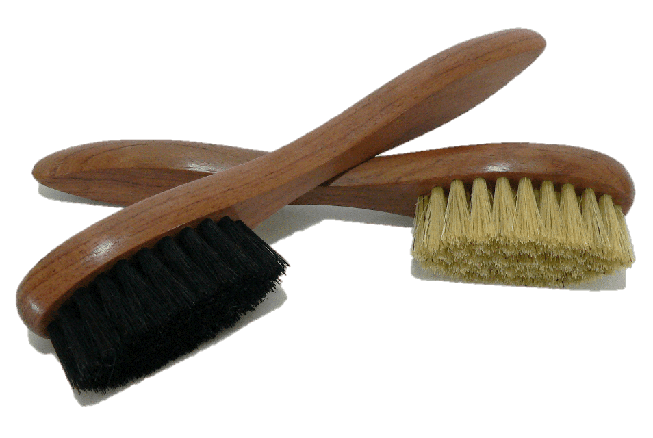 Shoe polish outlet applicator brush