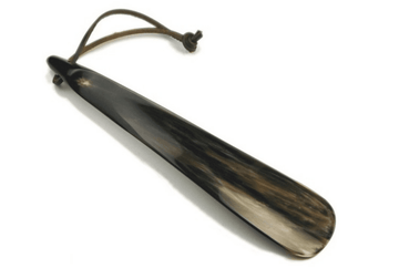 Shoehorn by Abbeyhorn - Tip End Real Horn - 8 Inches Long - ValentinoGaremi