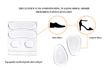 Shoes Comfort Kit – Heel Cushion & Gel Side Liners by Valentino Garemi - ValentinoGaremi
