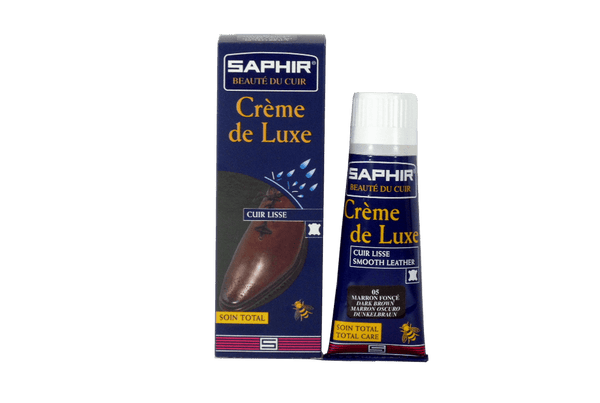 Saphir Creme De Luxe for Smooth & Fine Leather Shoes or Leather Garments - ValentinoGaremi