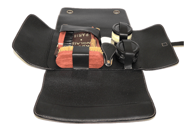 Travel Shoe Shine Kit - Luxury Shoe Care Set - Nomad by La Cordonnerie Anglaise France - ValentinoGaremi