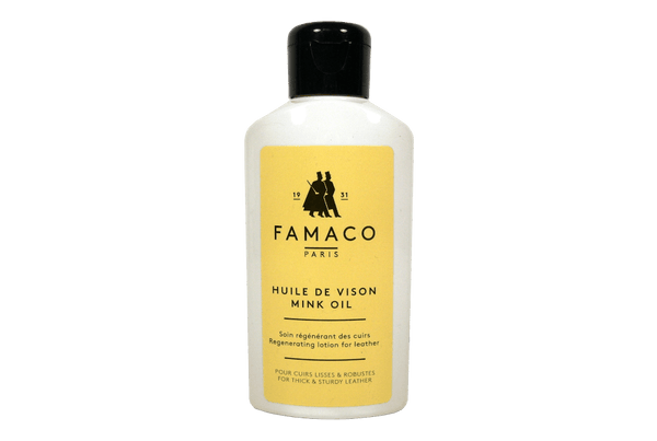 Mink Oil Lotion for Thick and Sturdy Leather by Famaco France - ValentinoGaremi