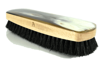 Luxury Shoe Shine & Polishing Brush – Genuine OxHorn Top by Abbeyhorn - ValentinoGaremi